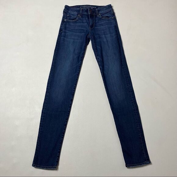 American Eagle Outfitters | Super Stretch Skinny Jeans 0 Long - Picture 1 of 7